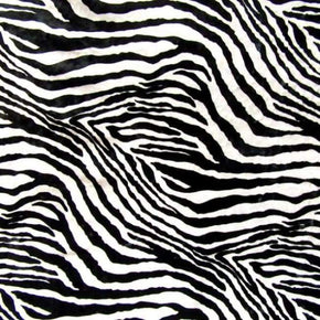 Black/White Zebra Print 