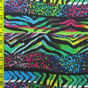 Multi-Colored Animal Print & Scales Print on Polyester Spandex
