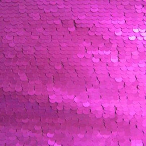  Magenta Fancy Sequin on Polyester Spandex