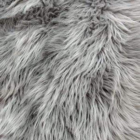  Silver Long Hair Shag Fur 