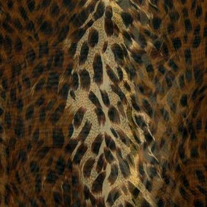 Multi-Colored Leopard Print Chiffon