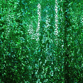  Black/Green Holographic Avatar Metallic Foil on Nylon Spandex