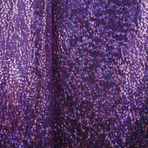  Black/Purple Holographic Avatar Metallic Foil on Nylon Spandex