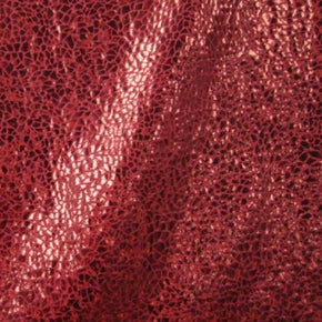  Red Holographic Avatar Metallic Foil on Nylon Spandex