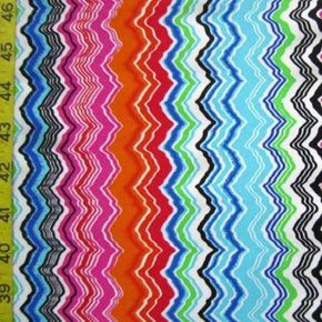 Multi-Colored Aztec Print on Nylon Spandex