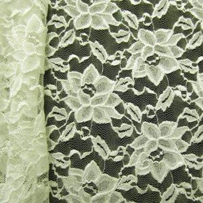  Ivory Big Flower Lace on Nylon Spandex