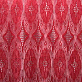  Red Fancy Crochet Lace