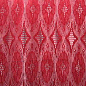  Red Fancy Crochet Lace