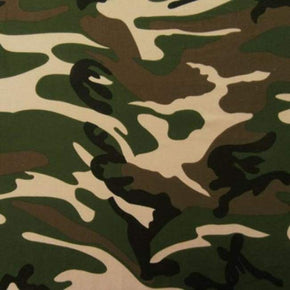 Multi-Colored Camouflage Print Rayon