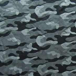 Multi-Colored Camouflage Print on Nylon Spandex