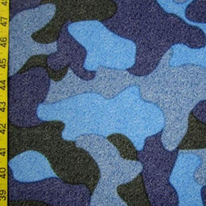 Multi-Colored Camouflage Print on Nylon Spandex