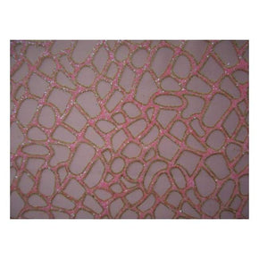  Pink/Pearl Fancy Glitter Sequin on Polyester Mesh