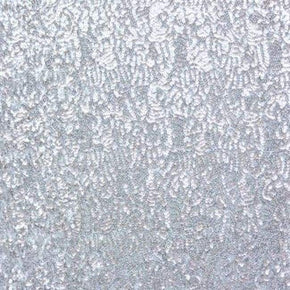  Silver Cup Shape 3mm Sequin on Polyester Mesh