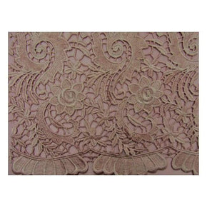  Pink 3D Guipure Chemical Floral Lace 