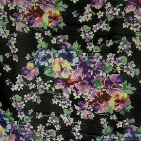 Multi-Colored Floral Chiffon 