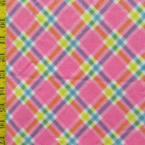  Pink Idyllic Picnic Print on Polyester Spandex