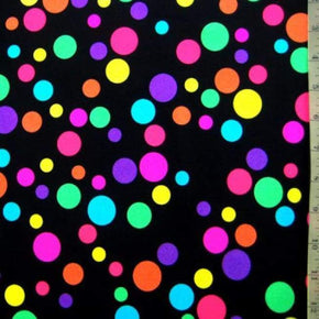 Multi-Colored Polka Dot Print on Nylon Spandex