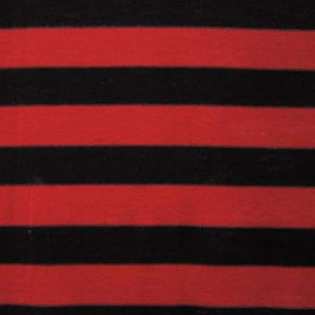  Red/Black Striped Printed Cotton Lycra® 