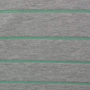  Heavy Gray/Seafoam Striped Printed Rayon Spandex