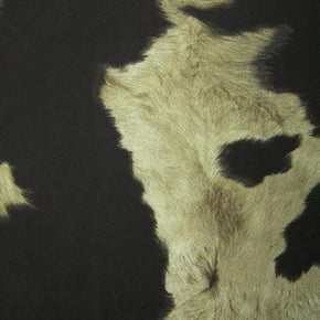  Dark Brown/Brown Cow Print on Polyester Spandex