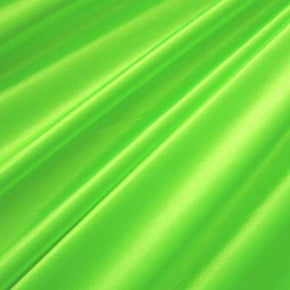  Neon Green Solid Colored Crepe Back Satin