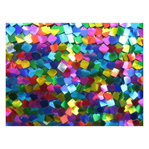 Multi-Colored Big Square Sequin on Polyester Mesh
