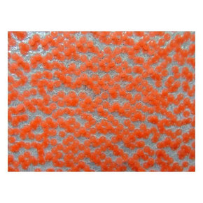  Neon Coral Dangling 5mm Sequins on Polyester Mesh