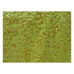  Yellow Two-Tone Dangling 4mm Sequins on Polyester Mesh