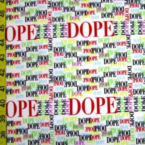 Multi-Colored Dope Print on Nylon Spandex