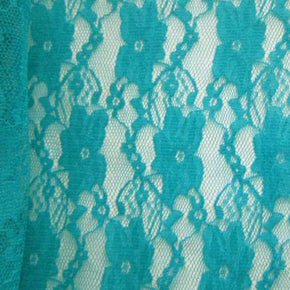  Turquoise Fancy Floral Lace 