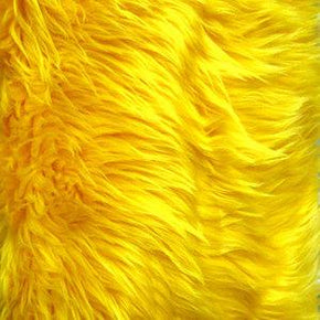  Yellow Long Hair Shag Fur 
