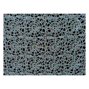  Silver Fancy Spiderweb Sequin Lace 