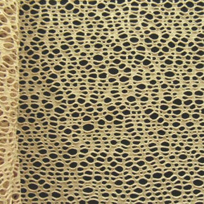  Mocha Fancy Mesh on Polyester Spandex