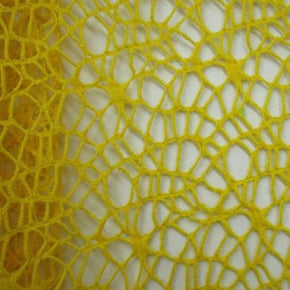  Mustard Yellow Big Hole Mesh