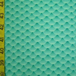 Multi-Colored Fishscale Print on Polyester Spandex