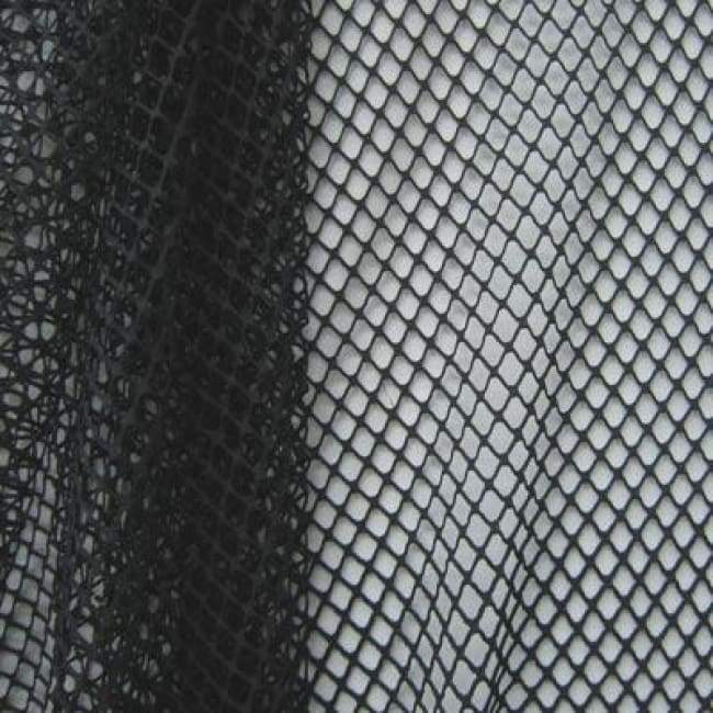 Fishnet On Nylon Spandex, 2 Way Stretch, Black