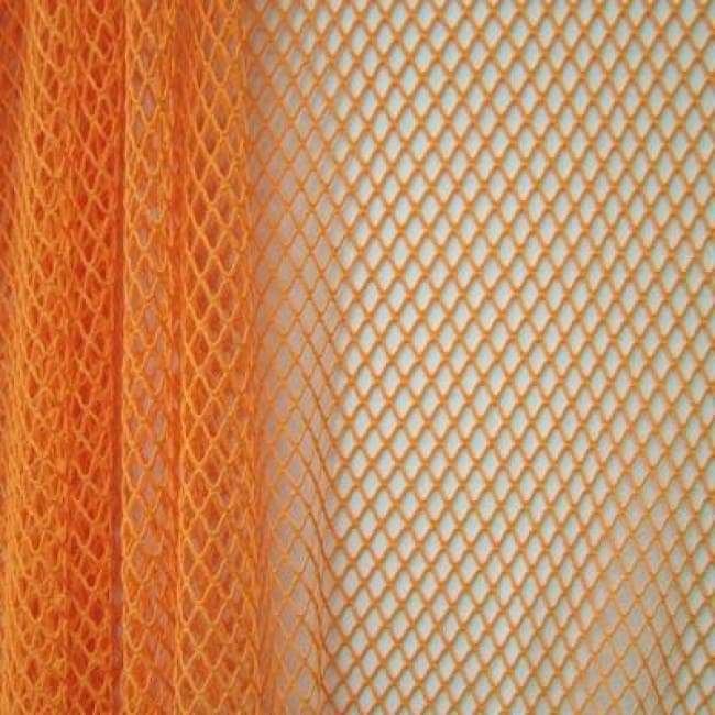 Fishnet on Nylon Spandex Orange