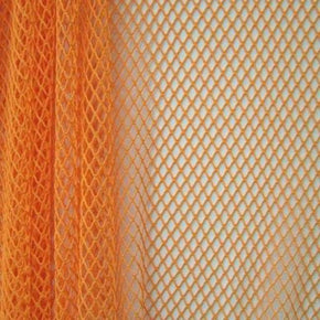  Orange Fishnet on Nylon Spandex