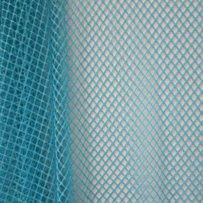  Turquoise Fishnet on Nylon Spandex