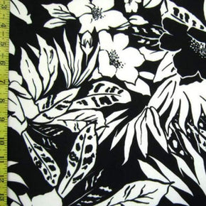  Black/White Floral Print ITY