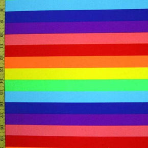 Multi-Colored Gay Pride Print on Nylon Spandex