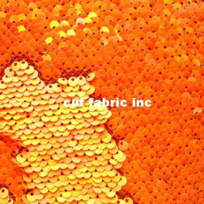  Orange Heavy Reversible 5mm Sequins on Mesh