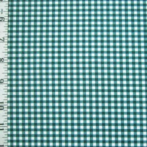 Multi-Colored Gingham Print on Polyester Spandex