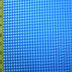 Multi-Colored Gingham Print on Polyester Spandex