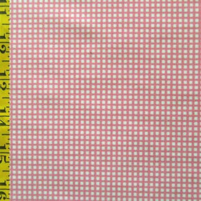  Pink/White Gingham Print on Nylon Spandex