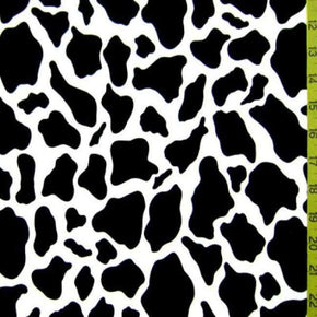  Black/White Giraffe Print on Nylon Spandex
