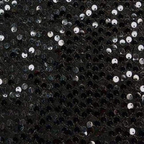  Black Fancy 5mm Sequins Lace on Mesh