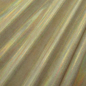  Gold/White Gleaming Dots Print on Nylon Spandex