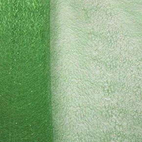  Green Glitter Angel Mesh on Polyester
