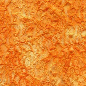  Orange Glitter Lace 